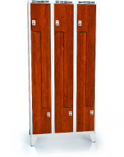 Cloakroom locker Z-shaped doors ALDERA with feet 1920 x 900 x 500